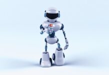 AI 기반 건강 관리, 미래 의료의 새로운 패러다임 열다 a robot that is standing on one foot